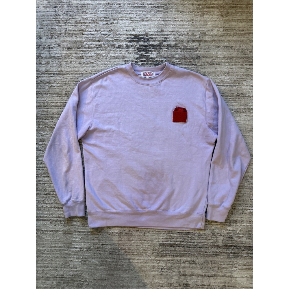 CHAIN Restaurant Sweatshirt Lavender SzL Redbox Patch Pop-Up Los Angeles Jack In